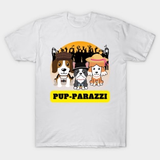 Pup-parazzi crowd - french bulldog french poodle beagle T-Shirt